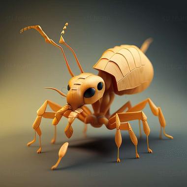 3D model Pheidole ala (STL)